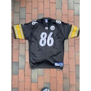 Hines Ward #86 Pittsburgh Steelers Jersey XL Black Reebok On Field